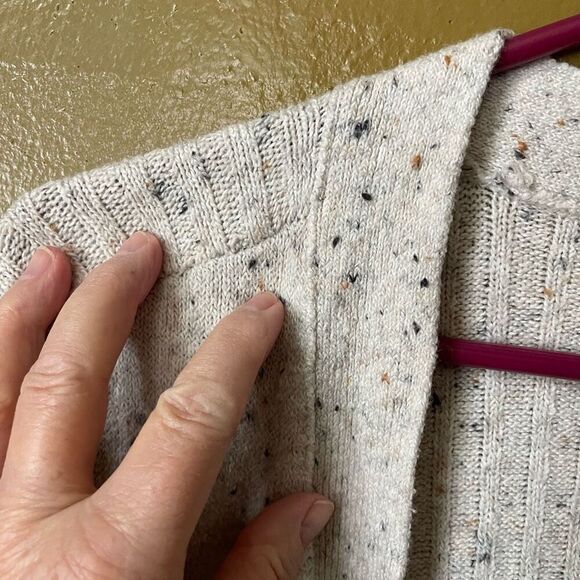 Ruby Moon size M oatmeal speckled duster cardigan. Anthropologie - Picture 4 of 6